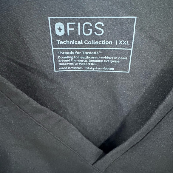 Figs Technical Collection Womens Scrub Set XXL Black - Picture 8 of 15